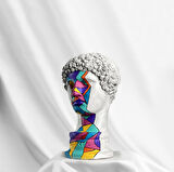 Hermes 'Cubic' Dekoratif Heykel, Pop Art Roma Yunan Heykelleri